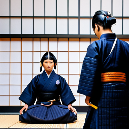 Home 27 Prompt 1: Modern Kendo Event with Tech Integration**