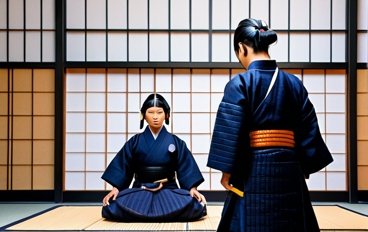 Prompt 1: Modern Kendo Event with Tech Integration**