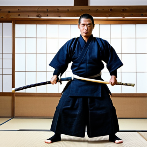 Home 25 **
"A Kendo practitioner fully clothed in traditional Bogu armor, wielding a Shinai with focused intensity, practicing in a traditional Japanese dojo. Safe for work, appropriate content, professional, perfect anatomy, natural proportions."
**