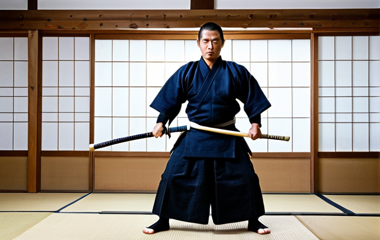 **

"A Kendo practitioner fully clothed in traditional Bogu armor, wielding a Shinai with focused intensity, practicing in a traditional Japanese dojo. Safe for work, appropriate content, professional, perfect anatomy, natural proportions."

**