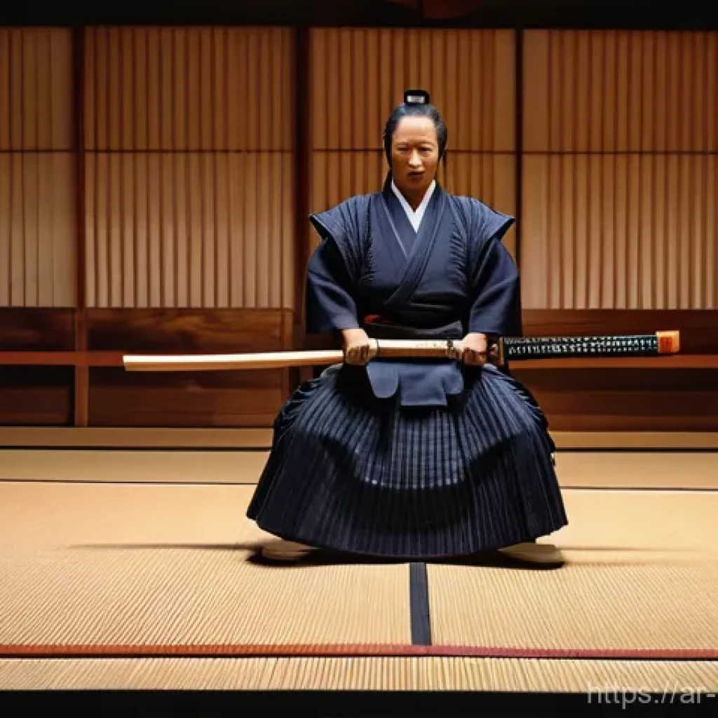 검도와 체형 교정 - Here are three detailed image generation prompts in English, inspired by the provided text about Ken...