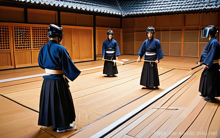 검도 대회 라이브 방송 - **Prompt 2: Global Kendo Community - Shared Passion**
    "A diverse group of Kendo enthusiasts from...