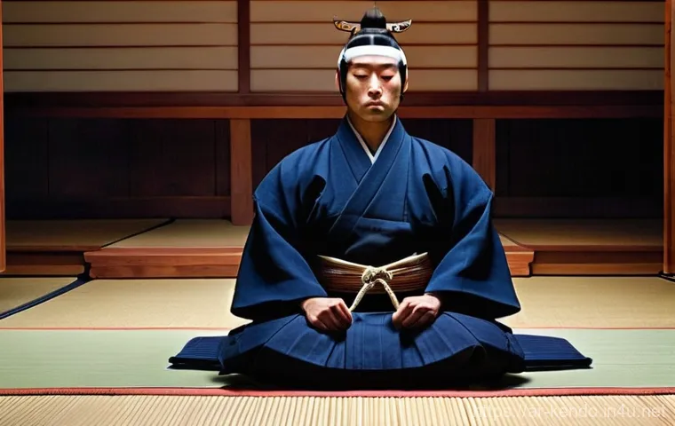 검도 실력 향상 팁 - **Kenshi in Deep Contemplation - Inner Mind Focus**
A male Kenshi, appearing to be in his late 2...