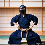 검도 외국 도장 수련기 - A diverse group of adult kendo practitioners training together in a modern foreign dojo setting, wea...