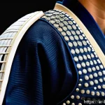 검도 호구 추천 브랜드 - A detailed close-up of modern kendo bogu (protective armor) showcasing advanced composite fibers and...
